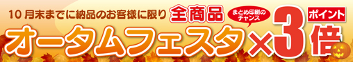 相談できる印刷通販まるイロ　オータムフェスタ開催！2014年10月末までに納品のお客様に限り全商品ポイント3倍！