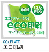 節電、CO2削減エコ印刷