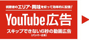 YouTube広告　視聴者のエリア・興味を絞って効果的に配信！スキップ出来ない6秒動画広告