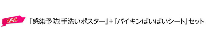 「感染予防！手洗いポスター」＋「バイキンばいばいシート」セット